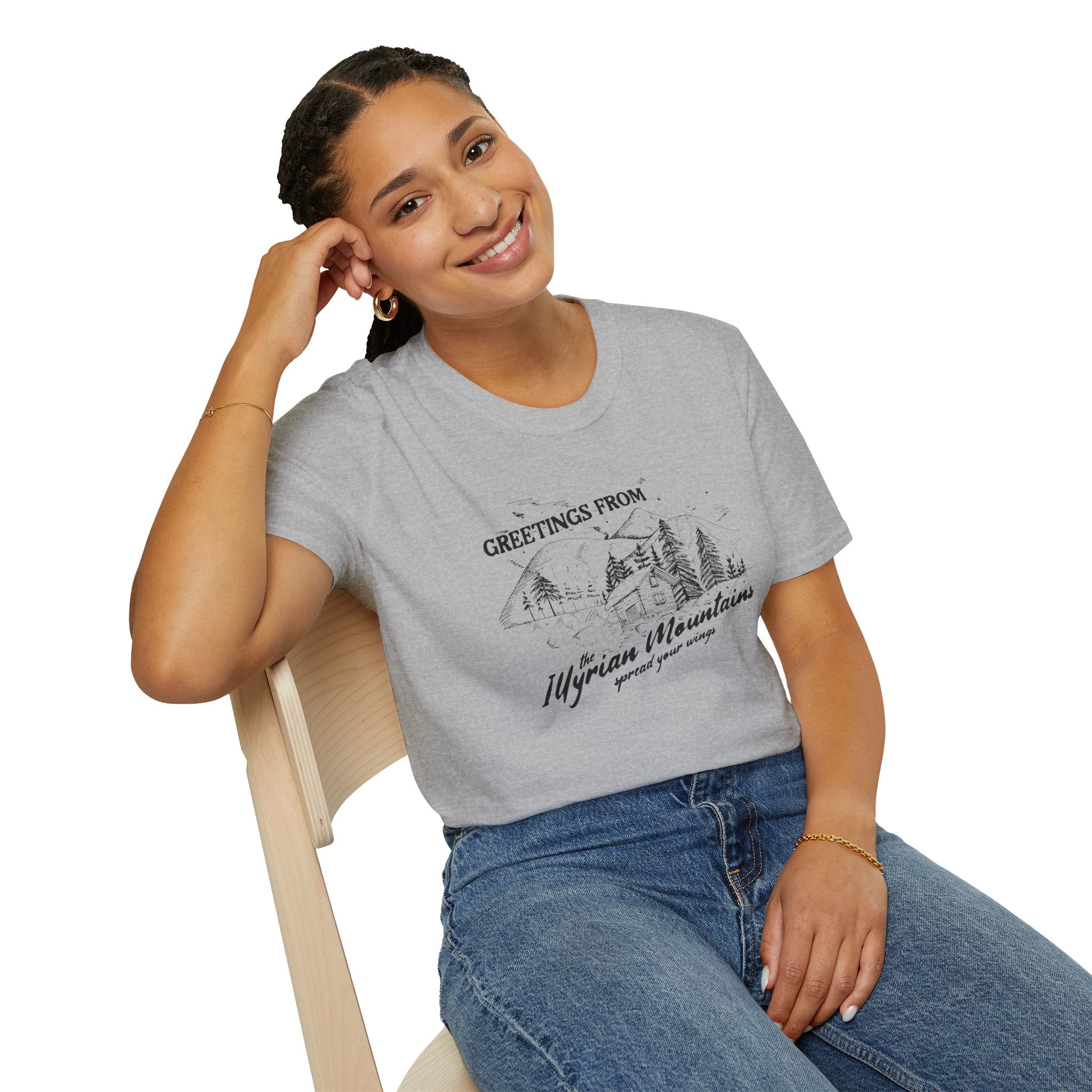 Greetings From the Illyrian Mountains Softstyle Tee - Starry Skies Austin