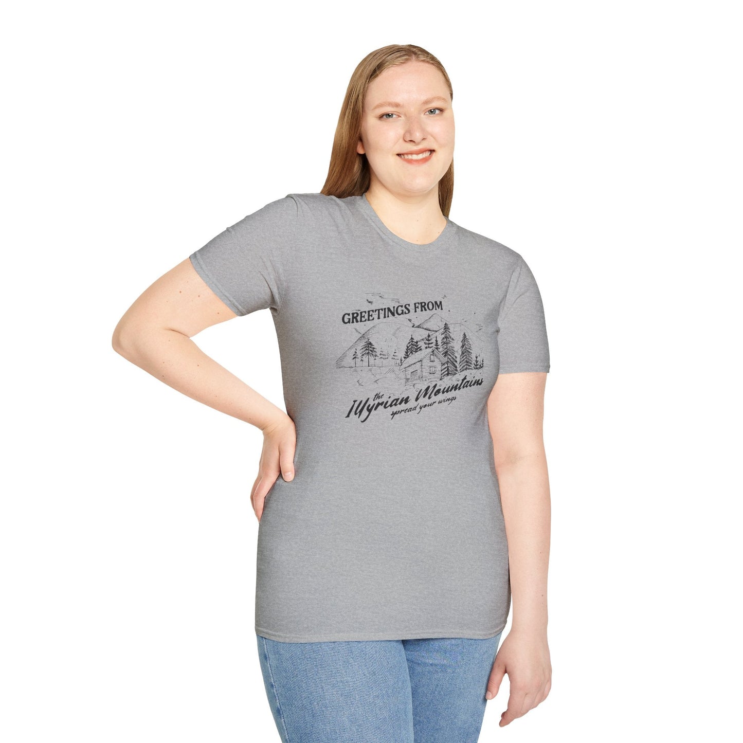 Greetings From the Illyrian Mountains Softstyle Tee - Starry Skies Austin