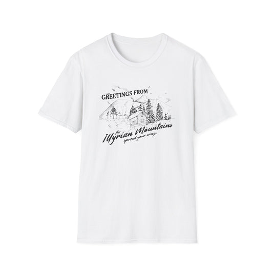 Greetings From the Illyrian Mountains Softstyle Tee - Starry Skies Austin