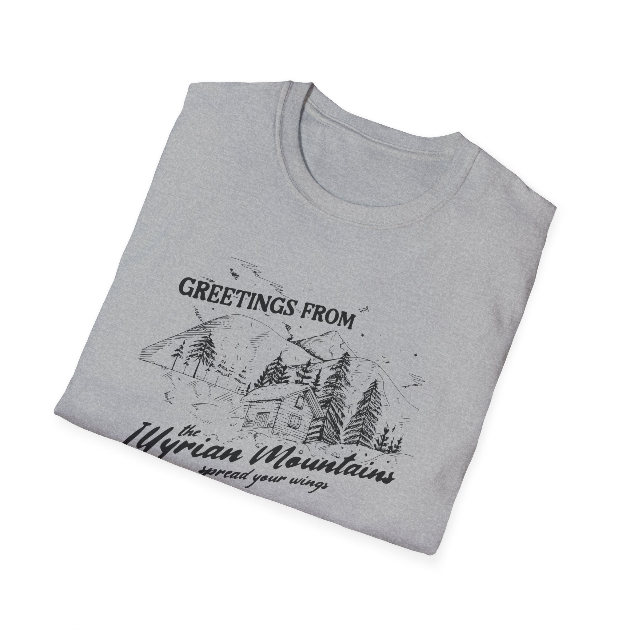 Greetings From the Illyrian Mountains Softstyle Tee - Starry Skies Austin