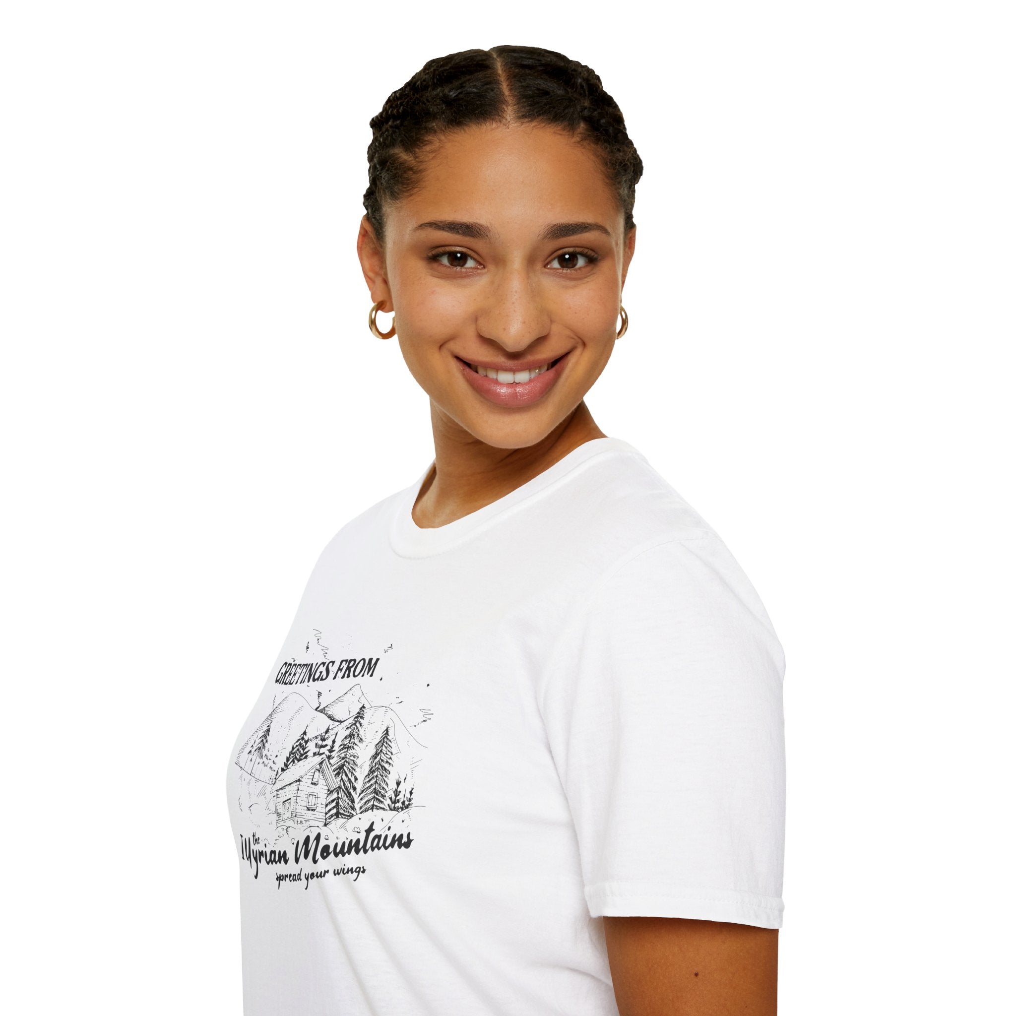 Greetings From the Illyrian Mountains Softstyle Tee - Starry Skies Austin