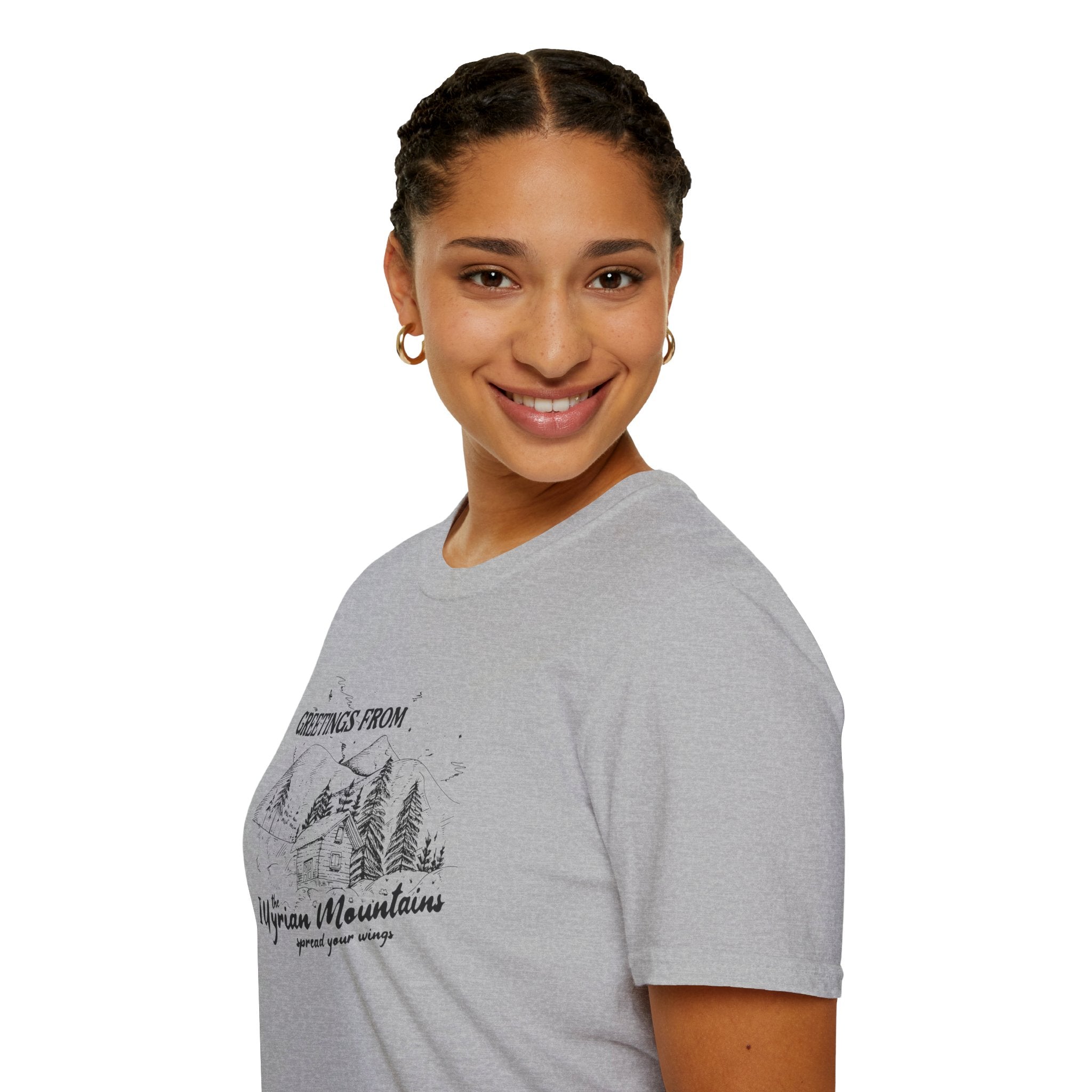 Greetings From the Illyrian Mountains Softstyle Tee - Starry Skies Austin