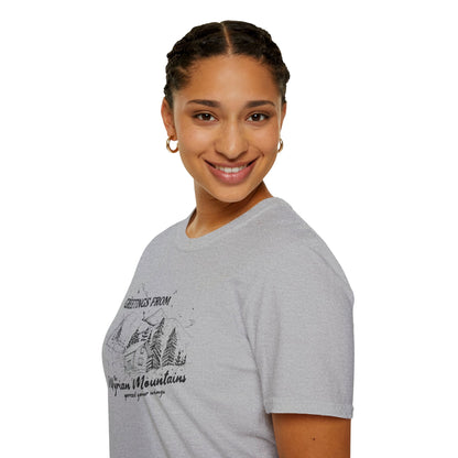 Greetings From the Illyrian Mountains Softstyle Tee - Starry Skies Austin