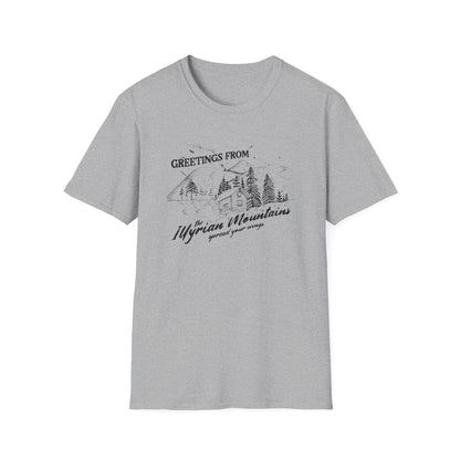 Greetings From the Illyrian Mountains Softstyle Tee - Starry Skies Austin