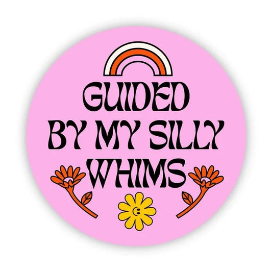 "Guided By My Silly Whims" Sticker - Starry Skies Austin