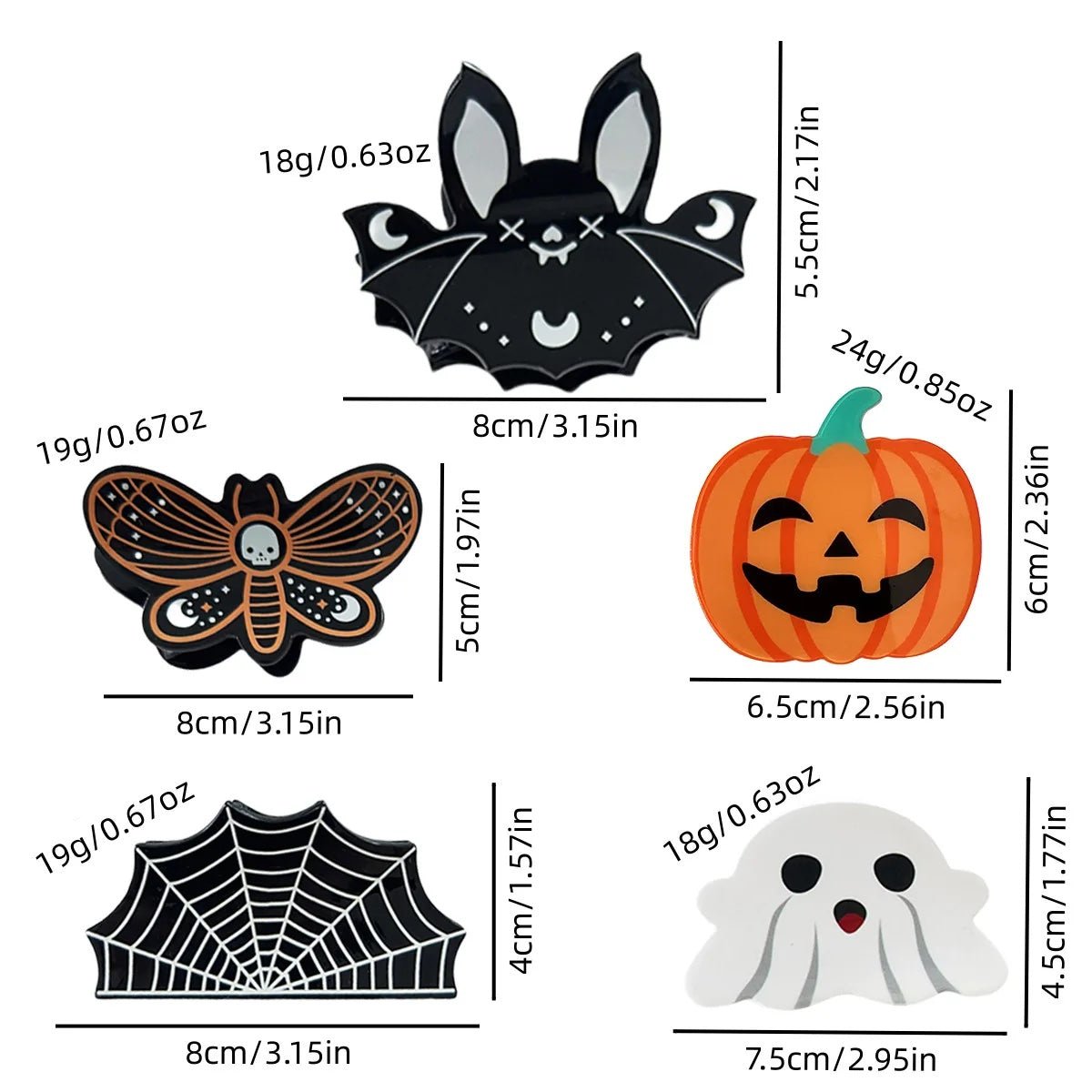 Halloween Hair Clips - Starry Skies Austin