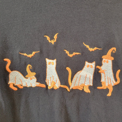 Halloween Kittens - Embroidered T-Shirts - Starry Skies Austin