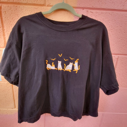Halloween Kittens - Embroidered T-Shirts - Starry Skies Austin