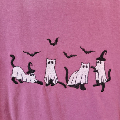 Halloween Kittens - Embroidered T-Shirts - Starry Skies Austin