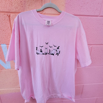 Halloween Kittens - Embroidered T-Shirts - Starry Skies Austin