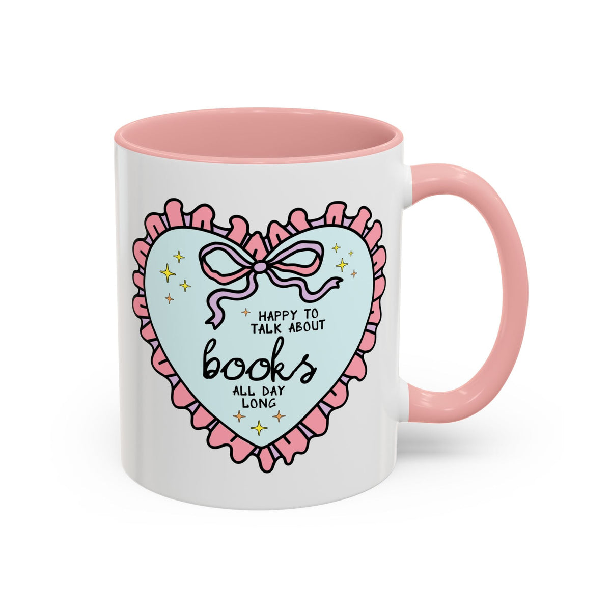 Happy to Talk About Books All Day Long Coffee Mug - Starry Skies Austin