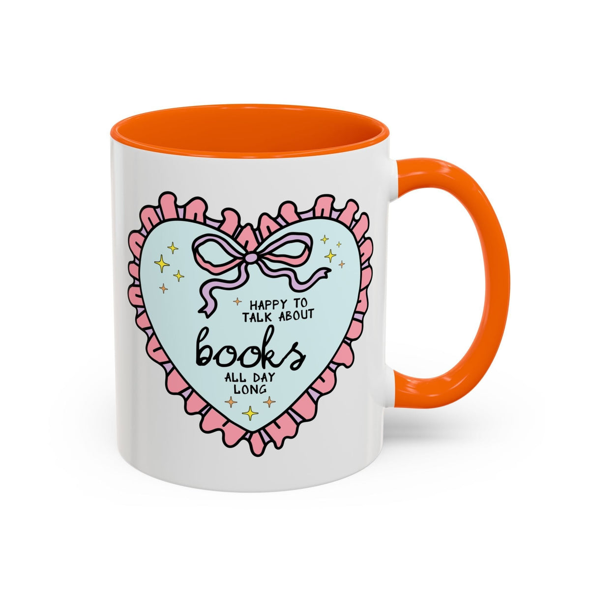 Happy to Talk About Books All Day Long Coffee Mug - Starry Skies Austin