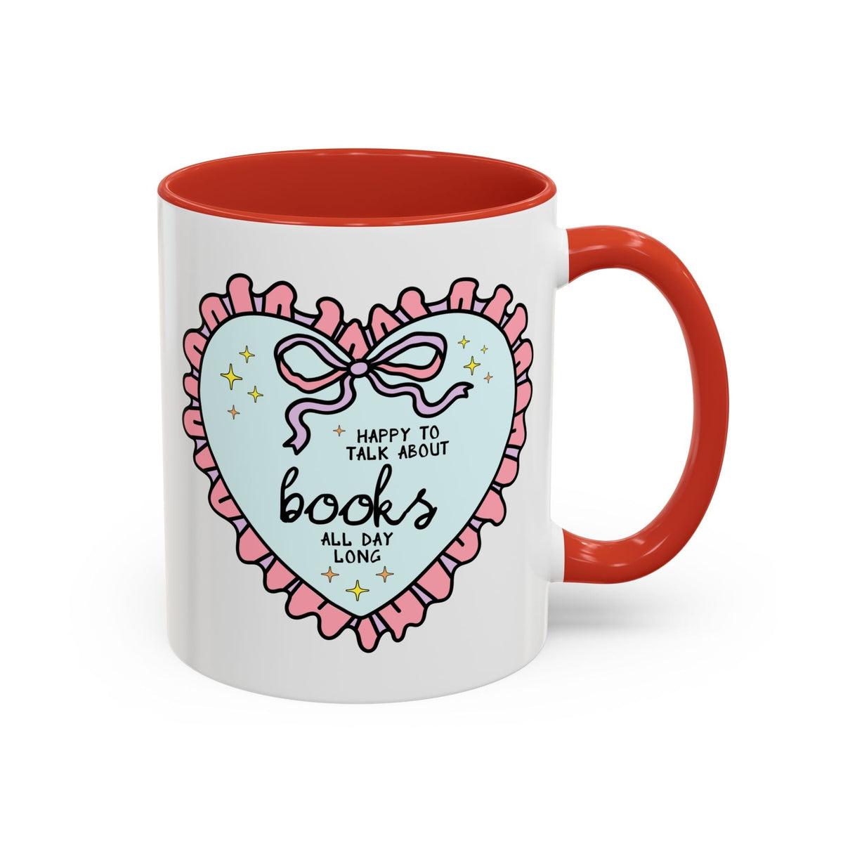 Happy to Talk About Books All Day Long Coffee Mug - Starry Skies Austin