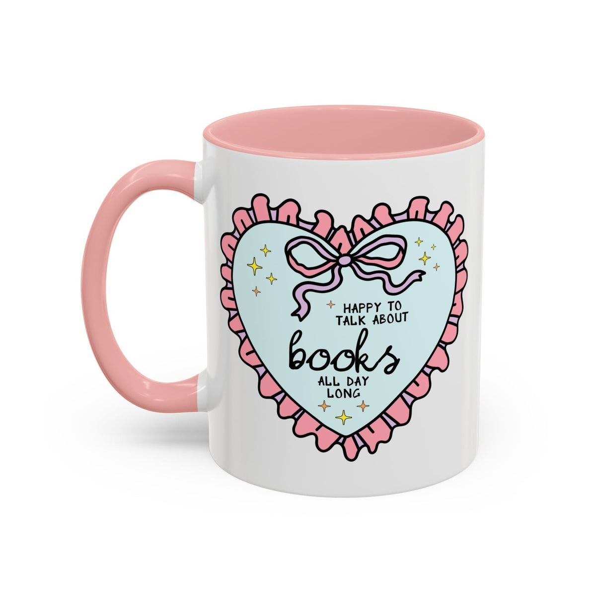 Happy to Talk About Books All Day Long Coffee Mug - Starry Skies Austin