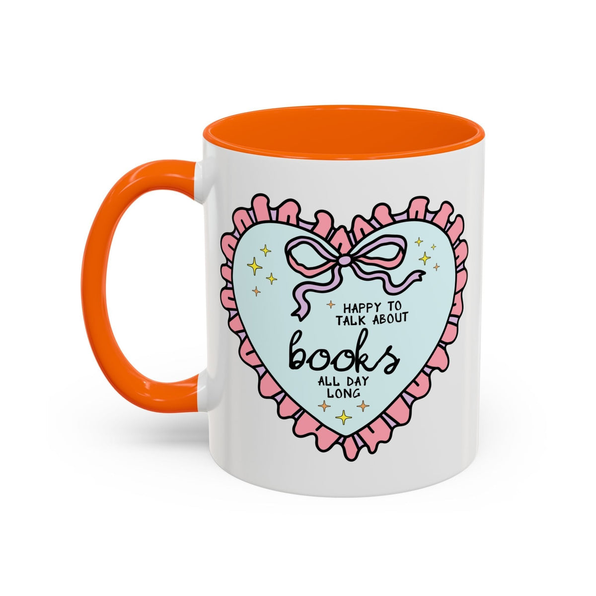 Happy to Talk About Books All Day Long Coffee Mug - Starry Skies Austin