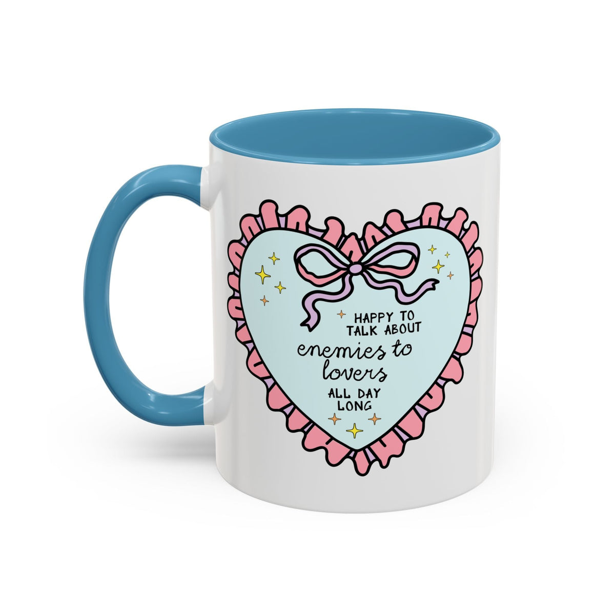 Happy to Talk About Enemies to Lovers All Day Long Coffee Mug - Starry Skies Austin