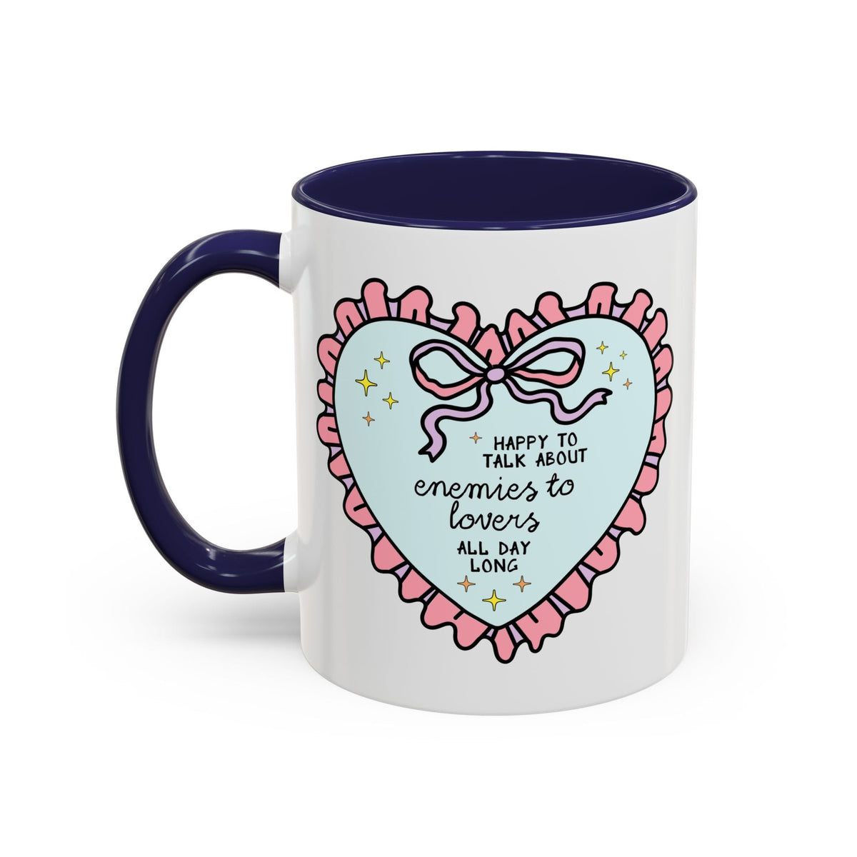 Happy to Talk About Enemies to Lovers All Day Long Coffee Mug - Starry Skies Austin
