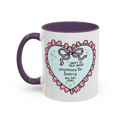 Happy to Talk About Enemies to Lovers All Day Long Coffee Mug - Starry Skies Austin