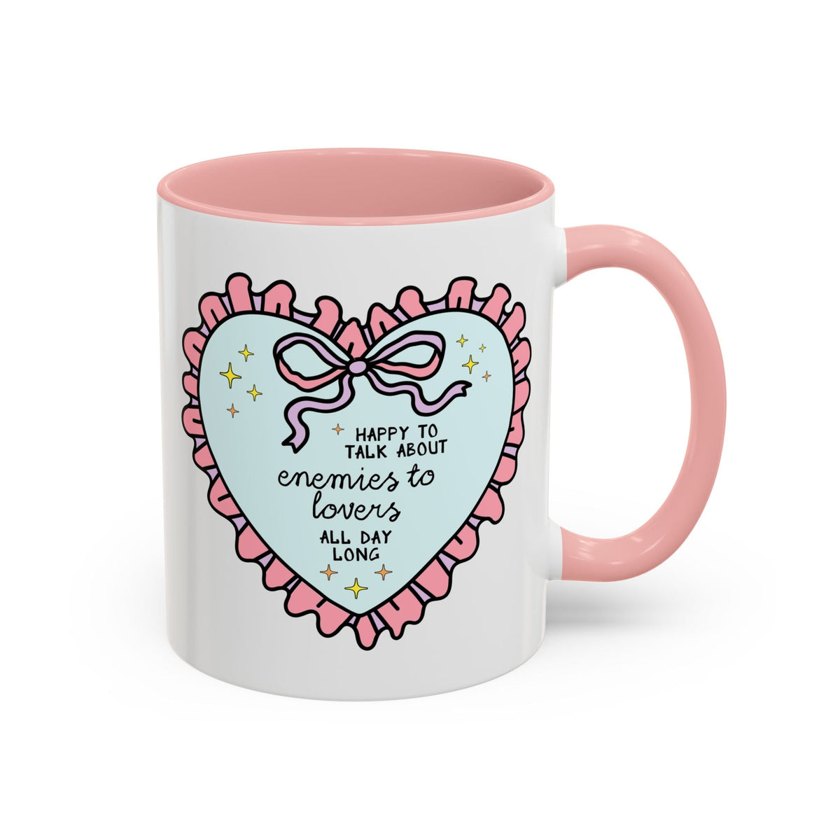 Happy to Talk About Enemies to Lovers All Day Long Coffee Mug - Starry Skies Austin