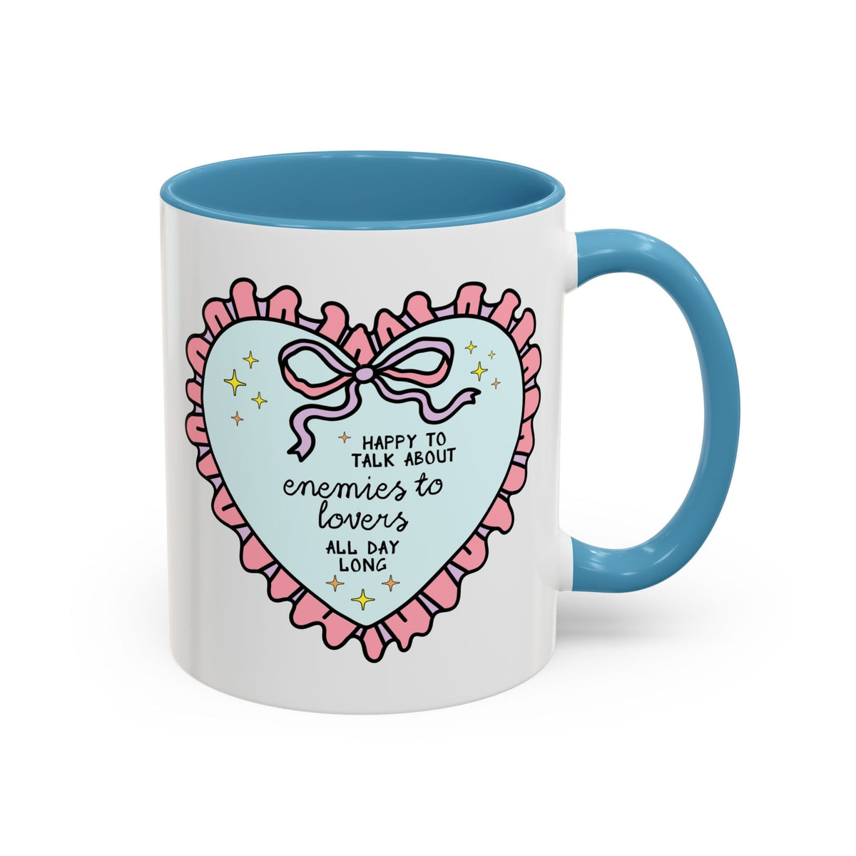 Happy to Talk About Enemies to Lovers All Day Long Coffee Mug - Starry Skies Austin