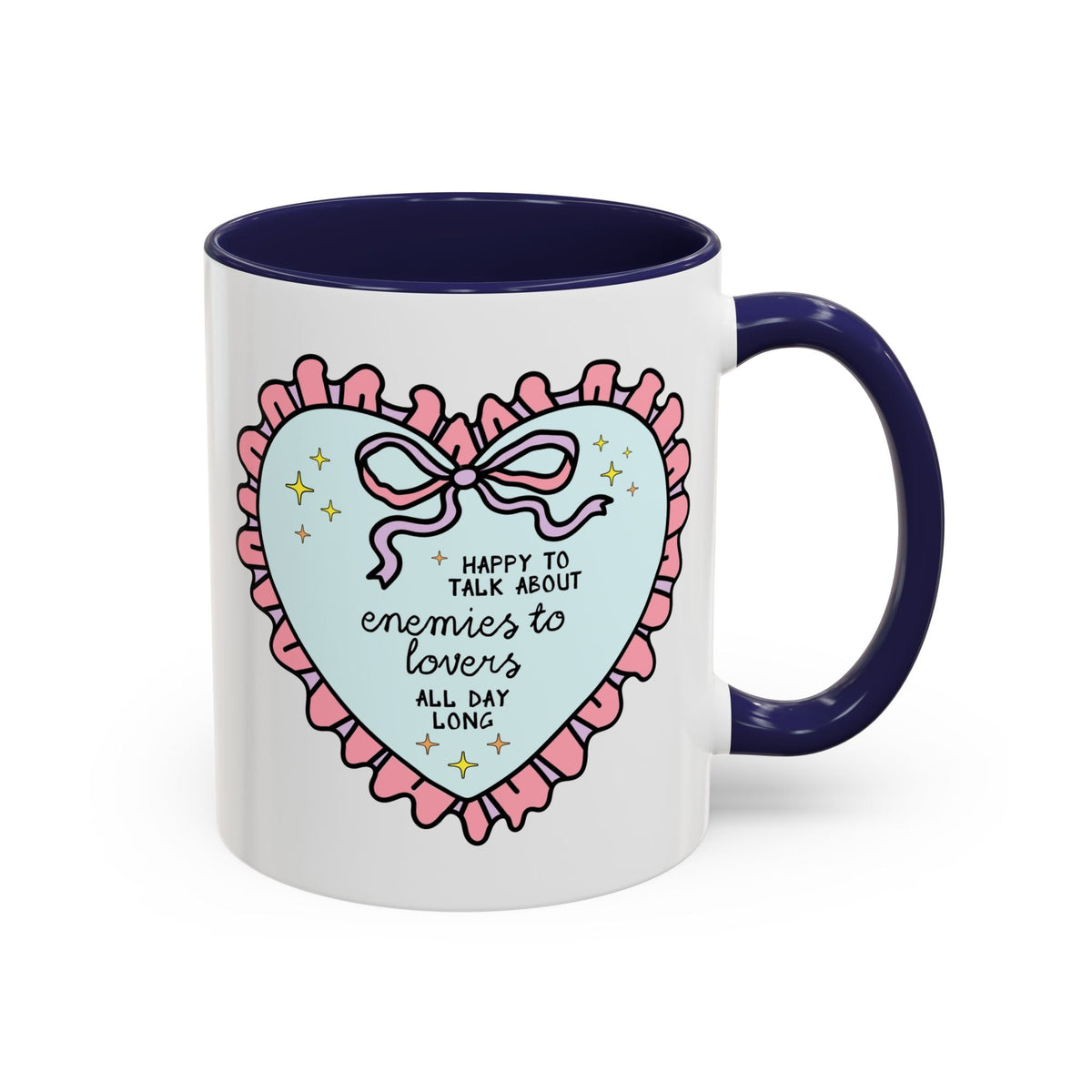 Happy to Talk About Enemies to Lovers All Day Long Coffee Mug - Starry Skies Austin
