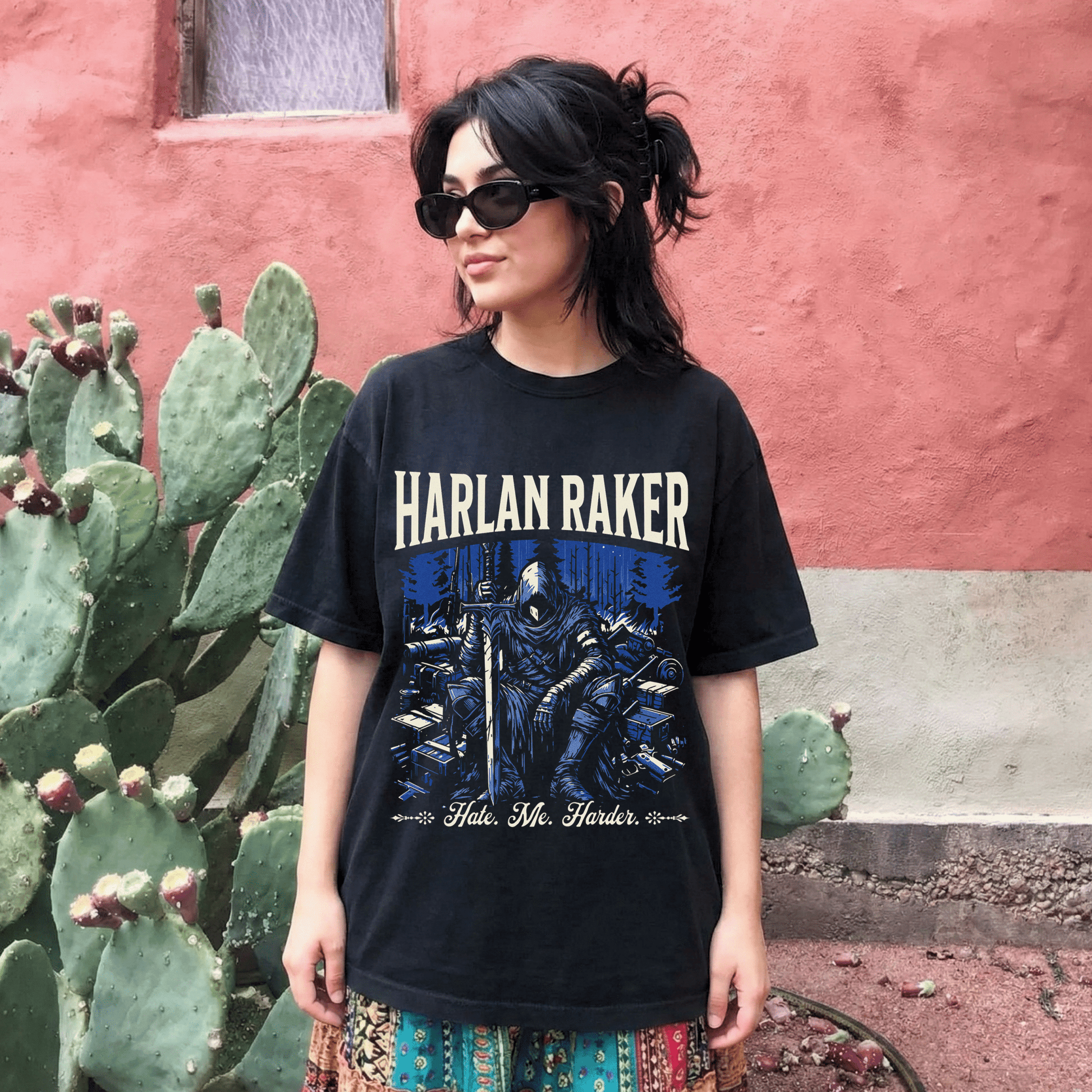 Hate Me Harder Comfort Colors Tee - Starry Skies Austin