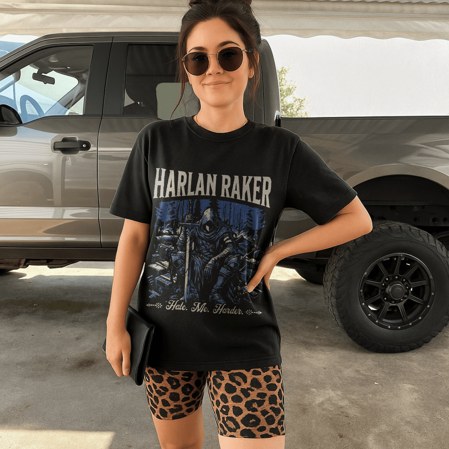Hate Me Harder Comfort Colors Tee - Starry Skies Austin