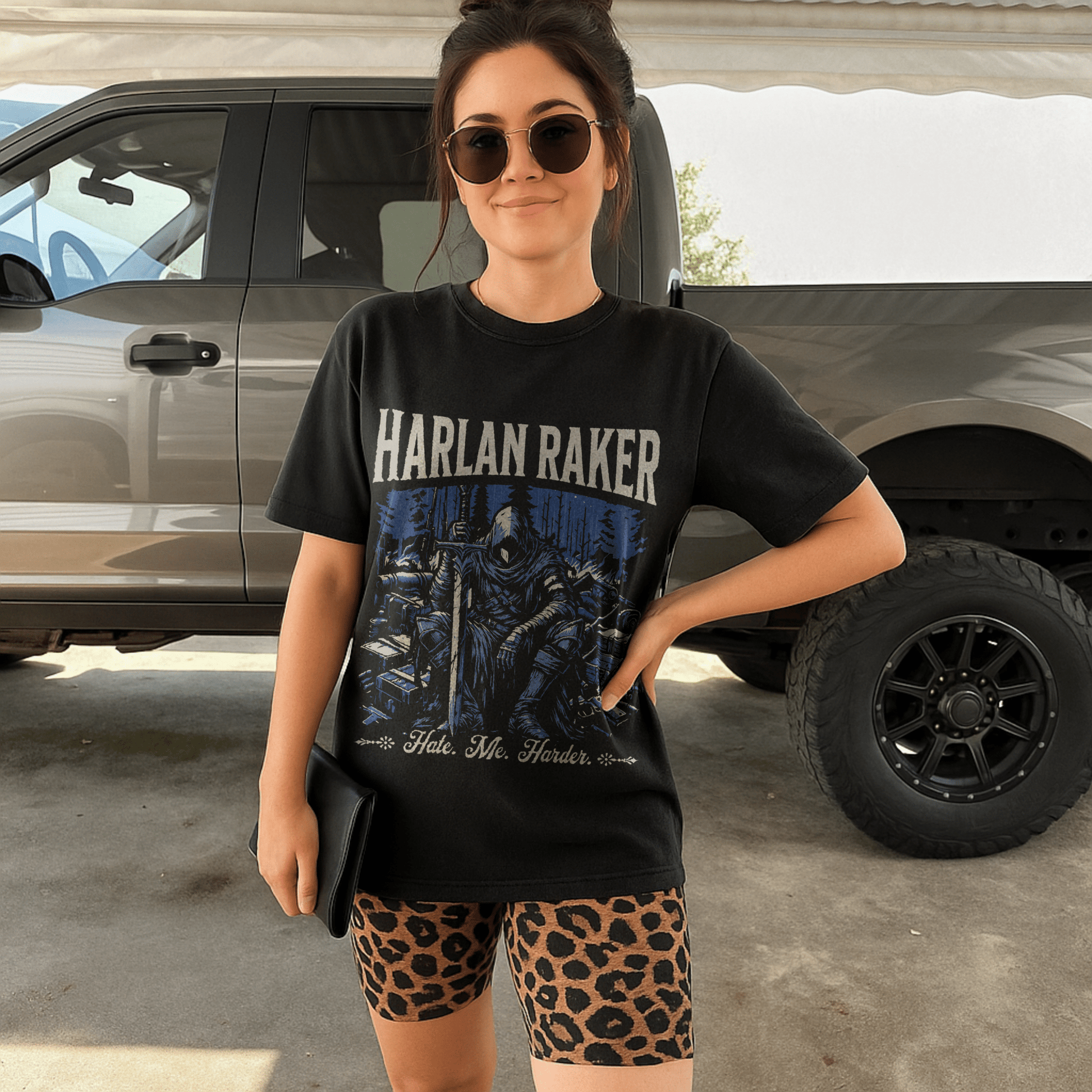 Hate Me Harder Comfort Colors Tee - Starry Skies Austin