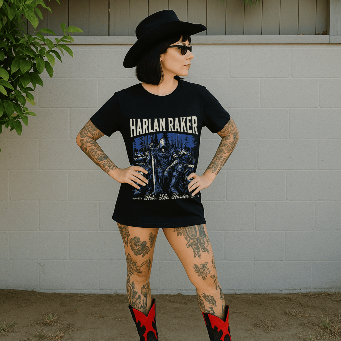Hate Me Harder Comfort Colors Tee - Starry Skies Austin
