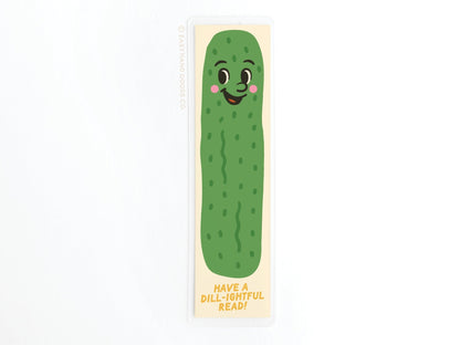 Have a Dill-ightful Read Pickle Laminated Bookmark - Starry Skies Austin