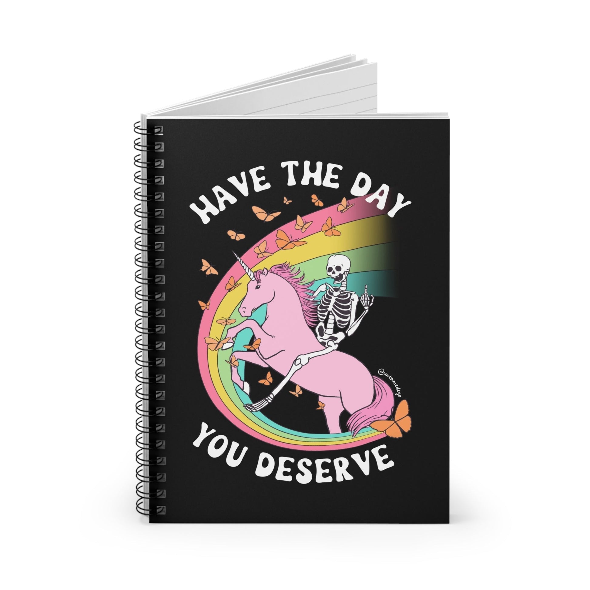 Have The Day You Deserve Spiral Notebook - Starry Skies Austin