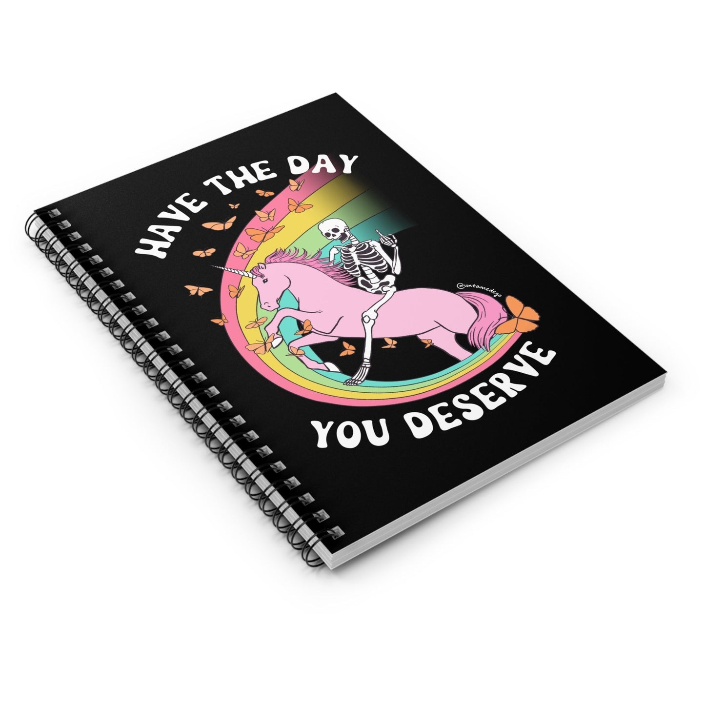Have The Day You Deserve Spiral Notebook - Starry Skies Austin