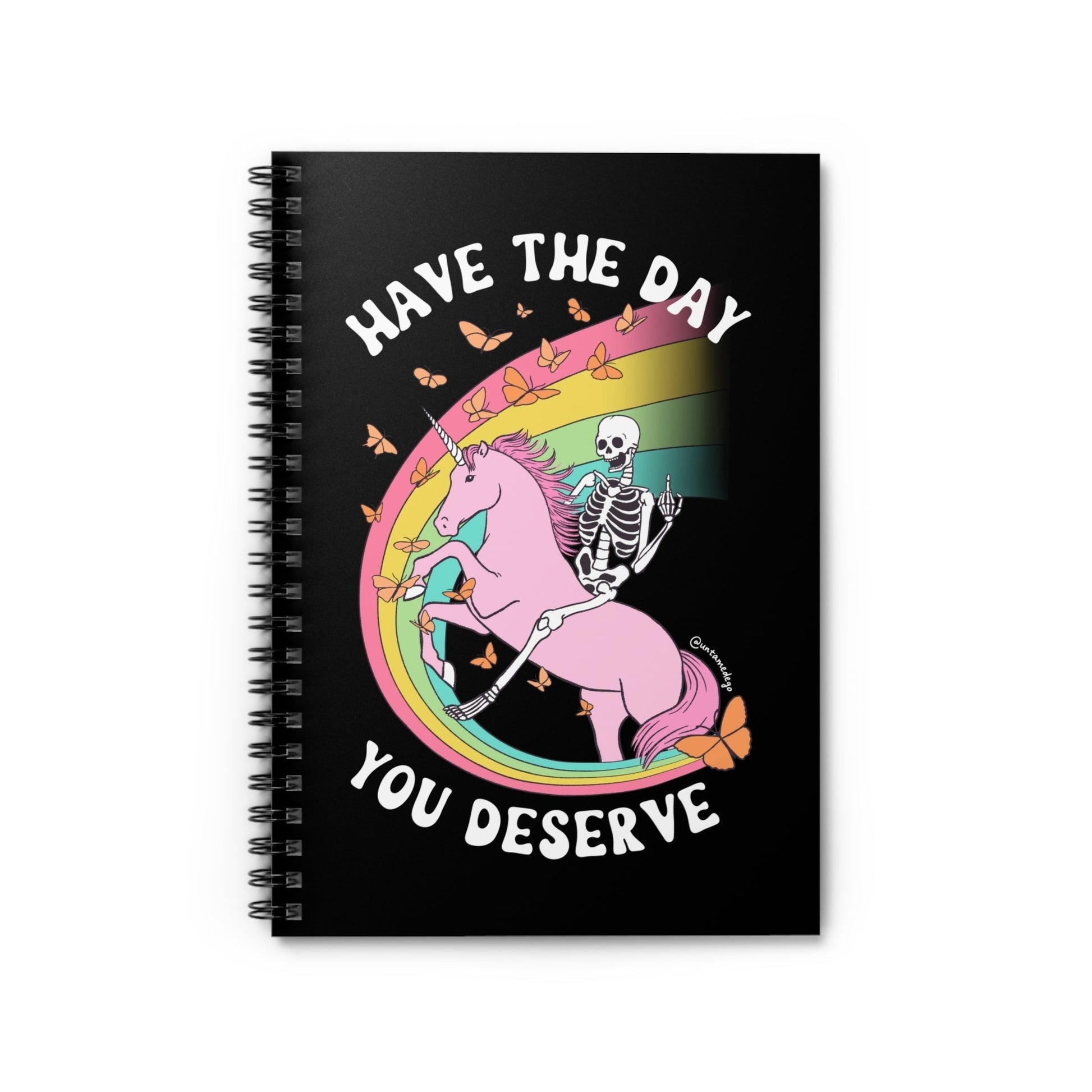 Have The Day You Deserve Spiral Notebook - Starry Skies Austin