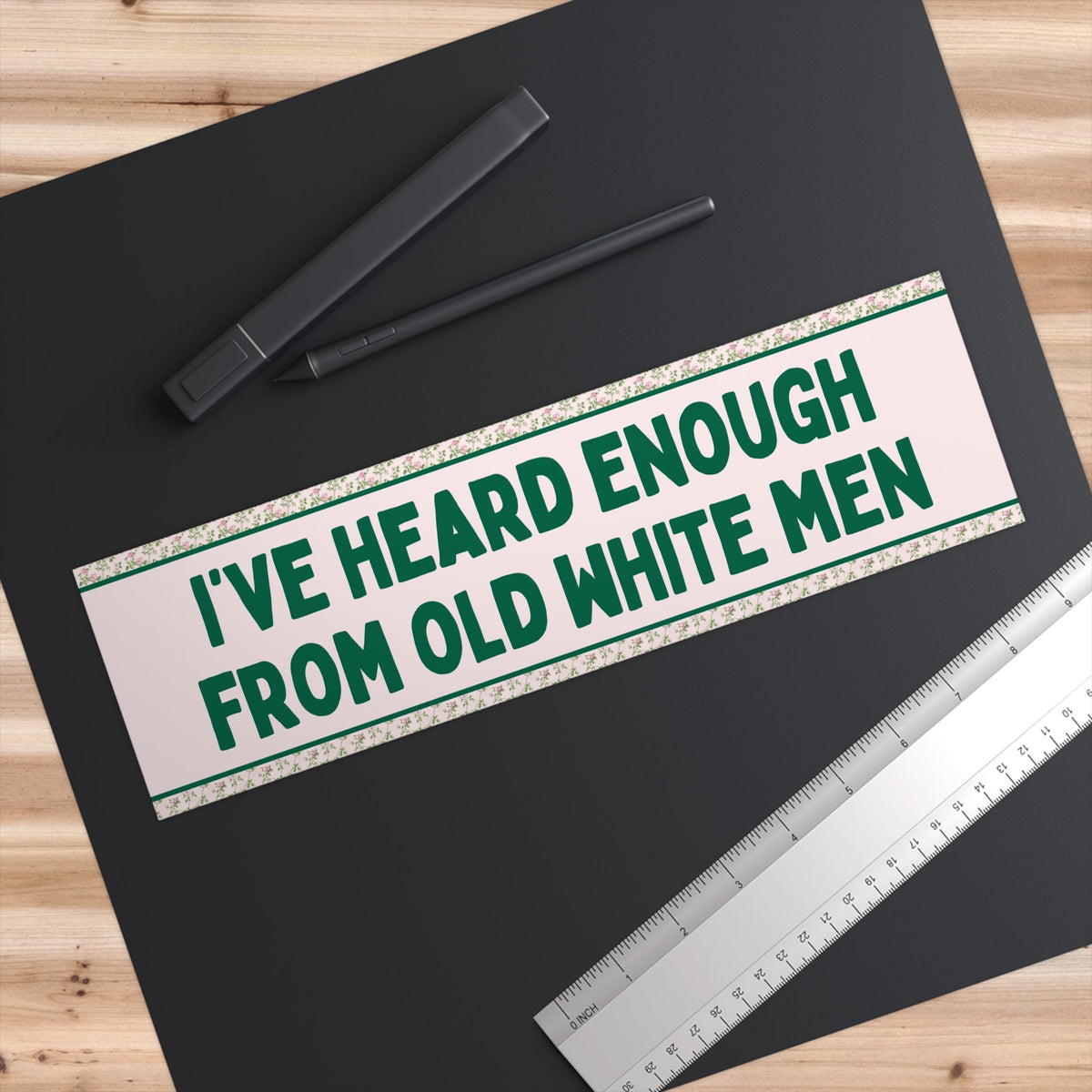 Heard Enough From Old White Men Sticker - Starry Skies Austin
