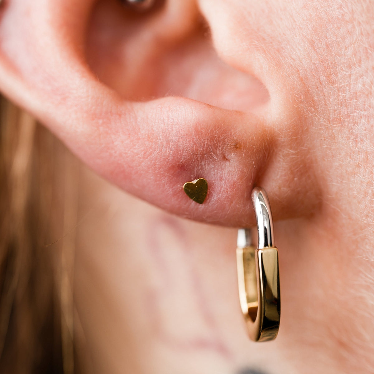 Heart Flat Back Studs - Starry Skies Austin