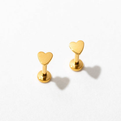 Heart Flat Back Studs - Starry Skies Austin