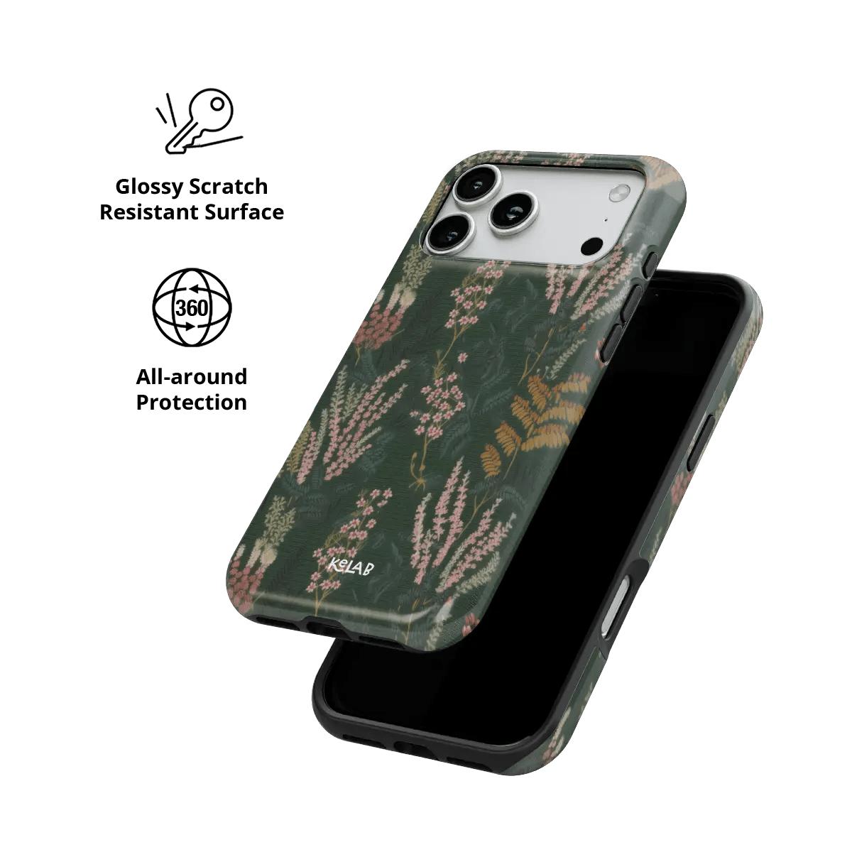 Heather & Hearth | Dark Academia Floral iPhone Case - Starry Skies Austin