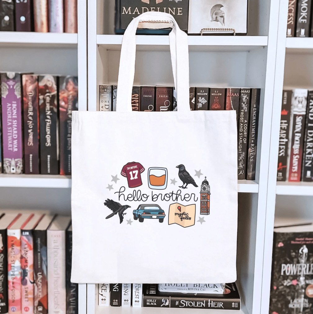 Hello Brother TVD Sublimated Canvas Tote Bag - Starry Skies Austin