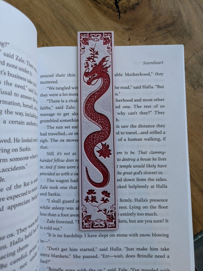 Heraldic Dragon Bookmark Set – Medieval Bestiary Art for Book Lovers - Starry Skies Austin