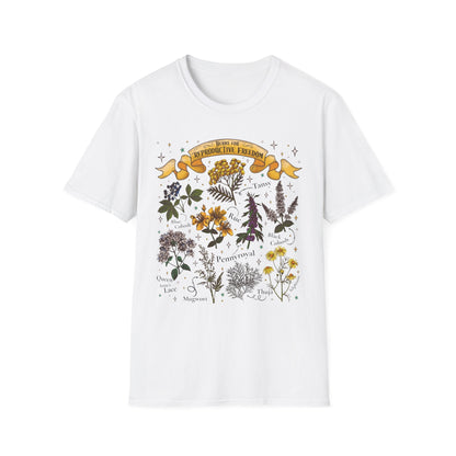 Herbs for Reproductive Freedom Softstyle Tee - Starry Skies Austin