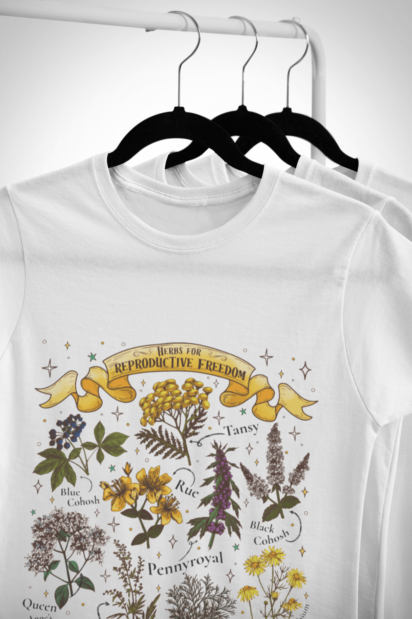 Herbs for Reproductive Freedom Softstyle Tee - Starry Skies Austin