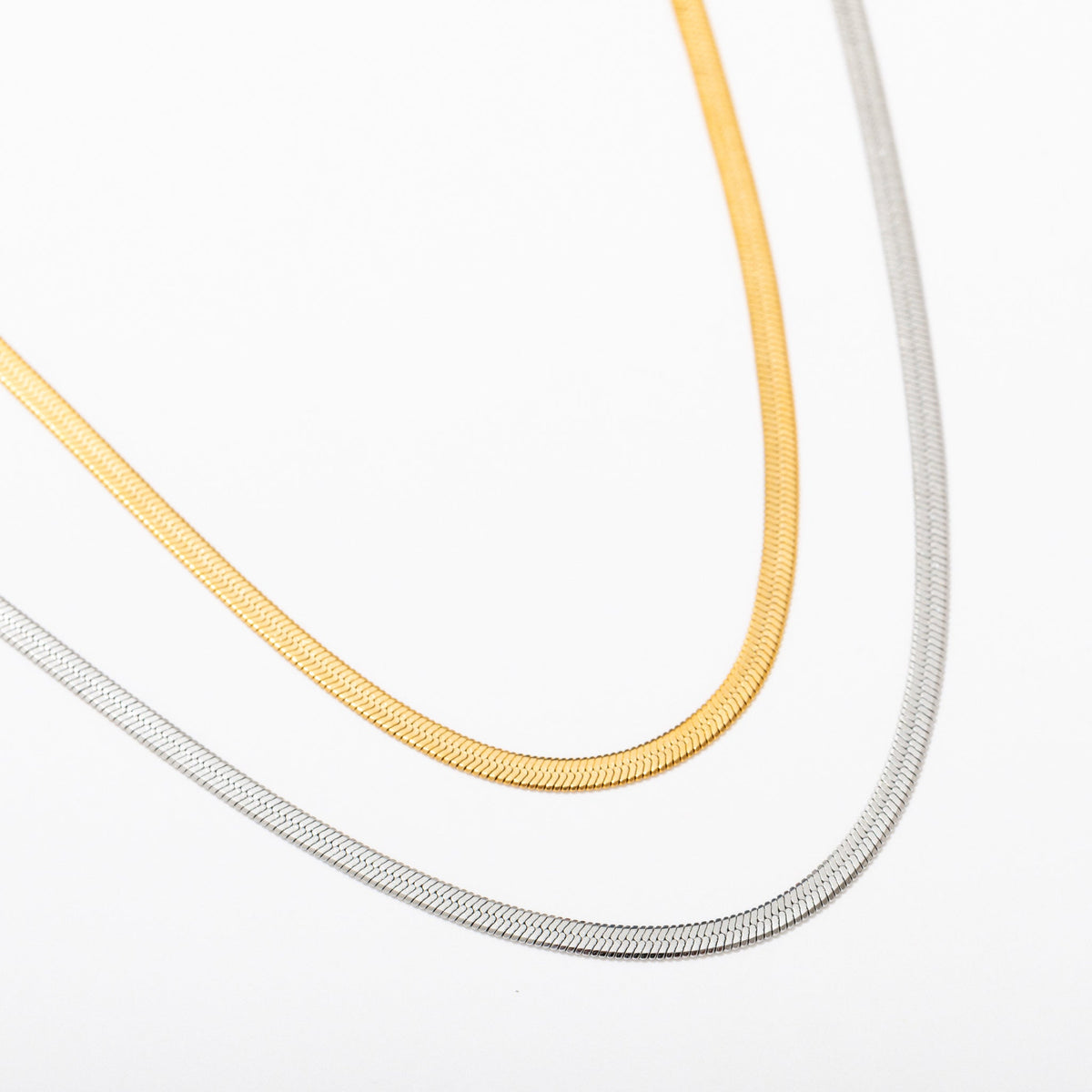 Herringbone Chain Necklace - Starry Skies Austin