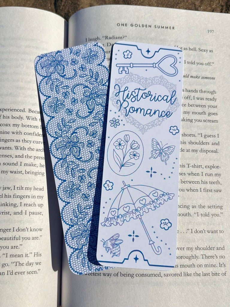Historical Romance Dual-Sided Matte Cardstock Bookmark - Starry Skies Austin