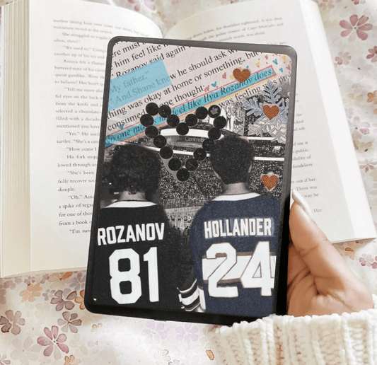 Hockey Lovers Collage Inspired Kindle Insert - Three Sizes - Optional Lamination - Starry Skies Austin