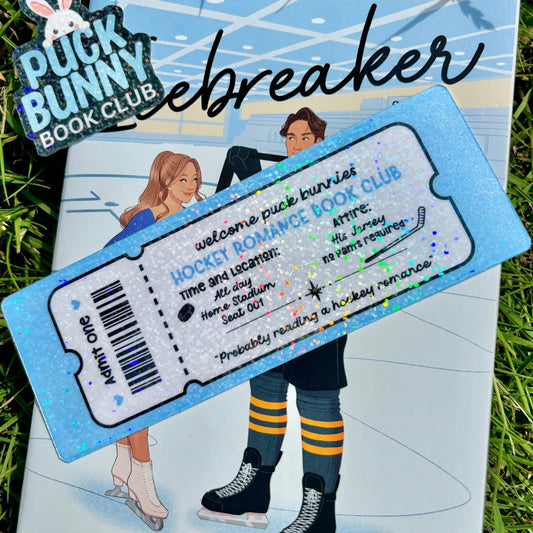 Hockey Romance Book Club Cardstock Bookmark - Starry Skies Austin