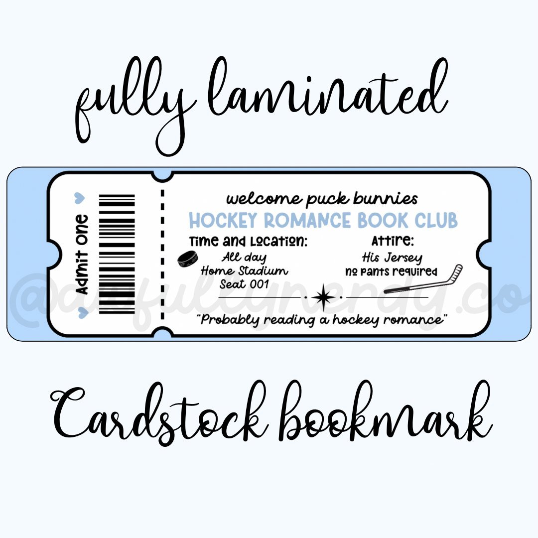 Hockey Romance Book Club Cardstock Bookmark - Starry Skies Austin