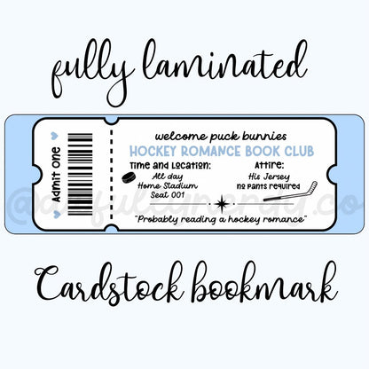 Hockey Romance Book Club Cardstock Bookmark - Starry Skies Austin