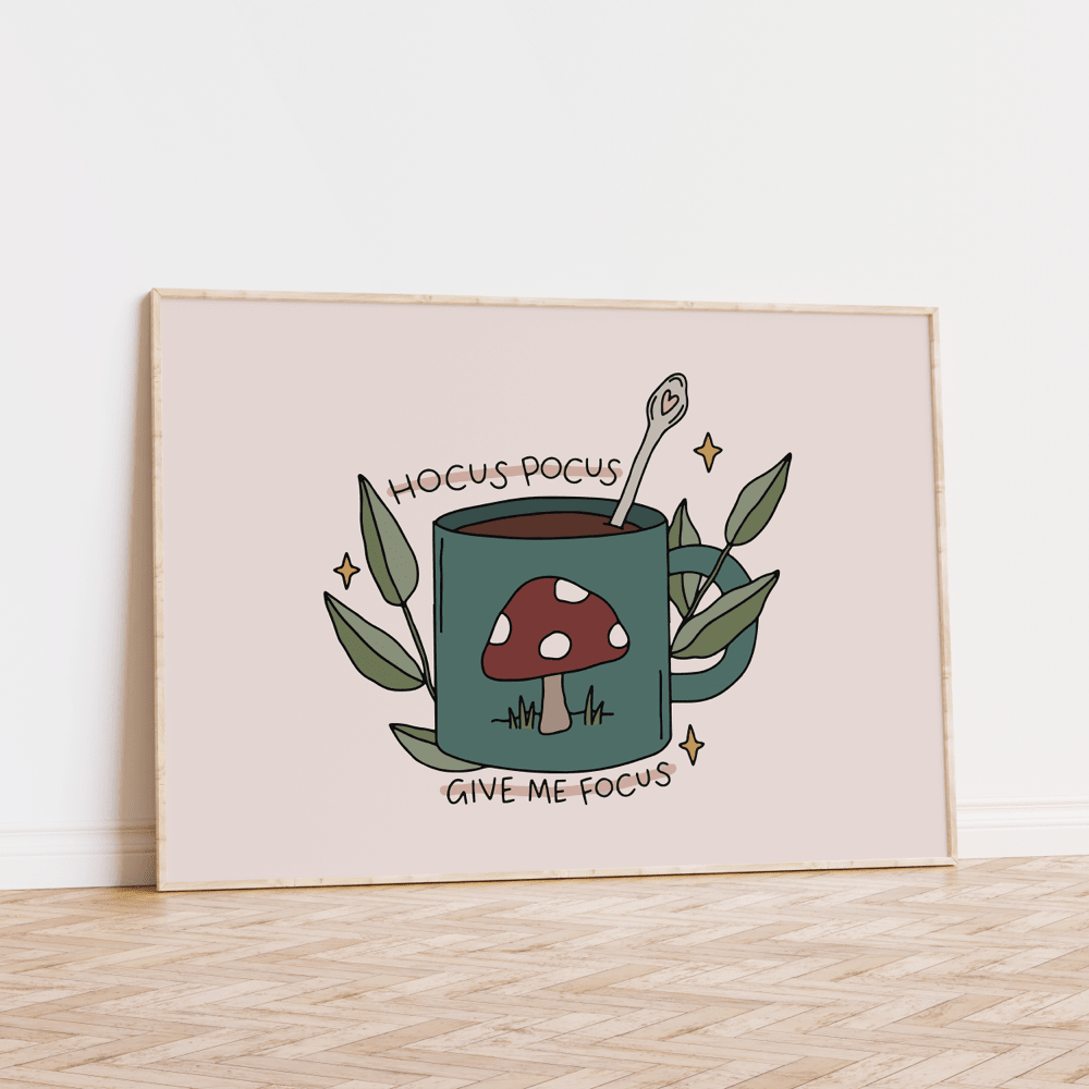 Hocus Pocus Give Me Focus Unframed Art Print - Starry Skies Austin