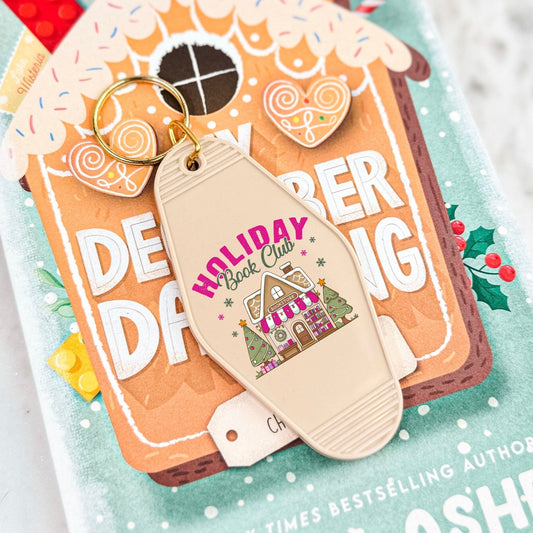 Holiday Book Club Retro Motel Keychain - Starry Skies Austin