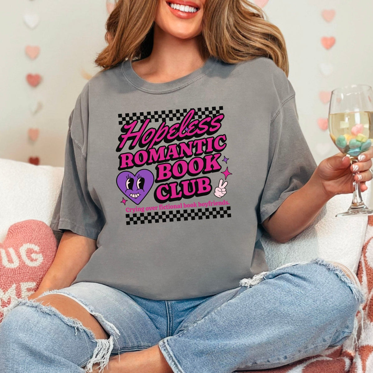 Hopeless Romantic Book Club Comfort Colors Heavyweight Shirt - Starry Skies Austin